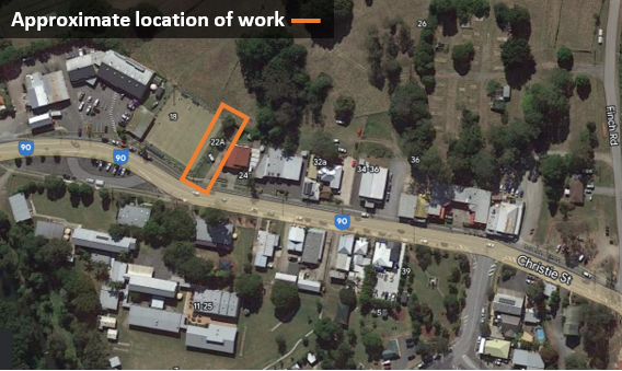 Christie Street Pump Station upgrade is located at 22a Christie Street, Canungra.
